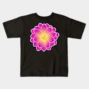 Purple Flower Kids T-Shirt